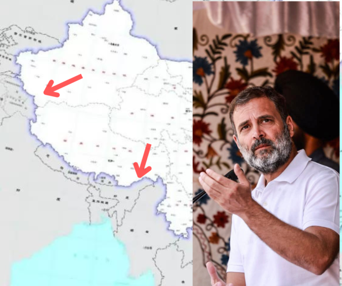 Rahul Gandhi and China 2023 Map