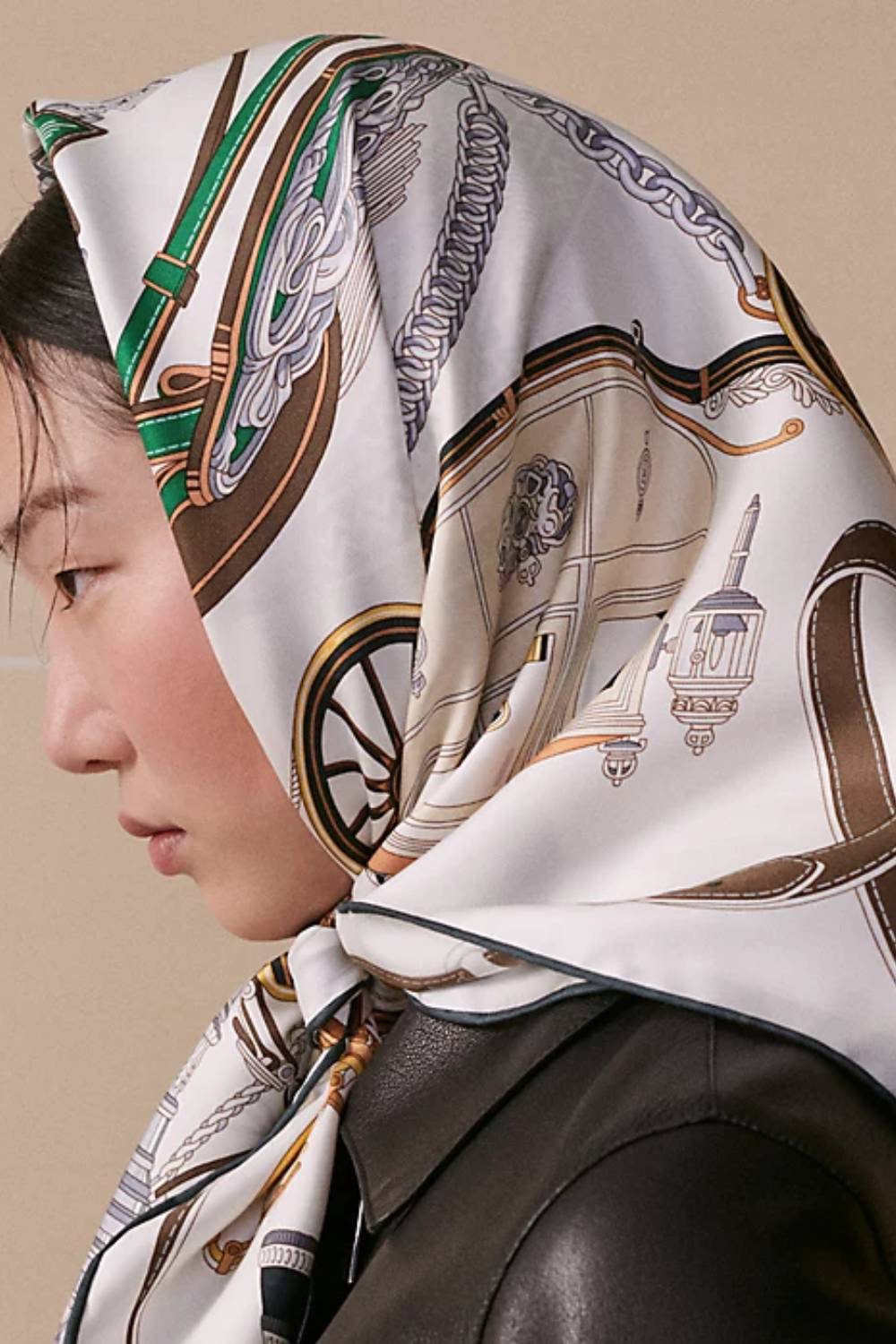 Hermes Stately Wheels Scarf