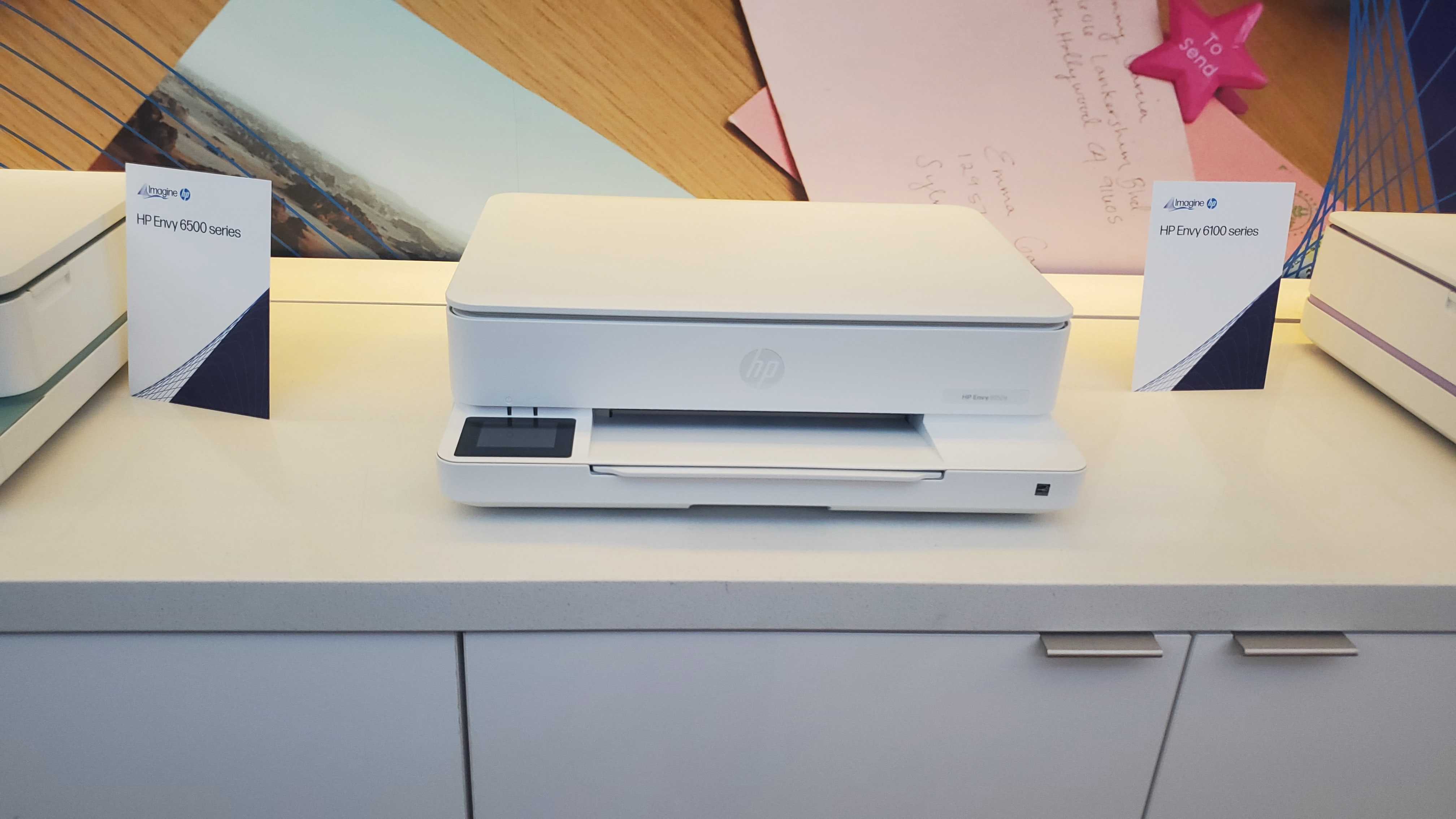 white HP printer