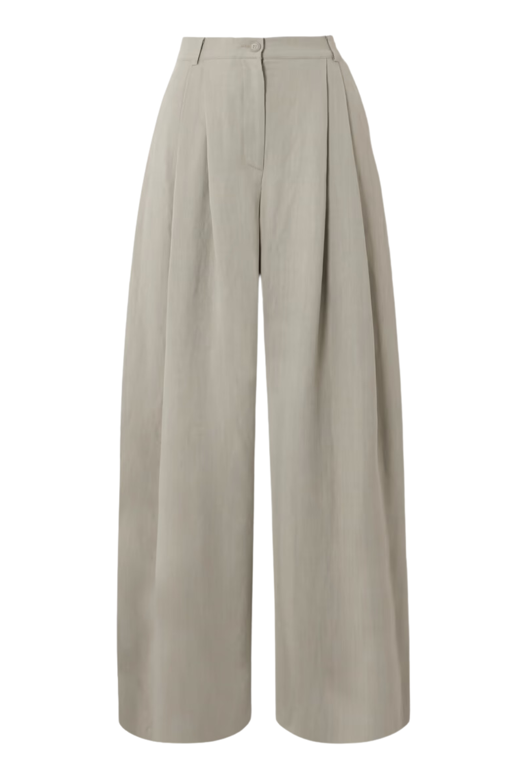 Piper Pleated Twill Wide-Leg Pants