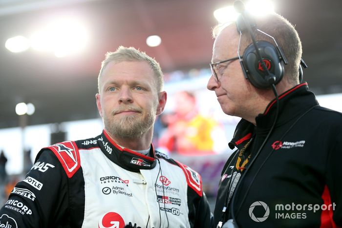 Kevin Magnussen, Haas F1 Team, Mark Slade, Race Engineer, Haas F1 Team