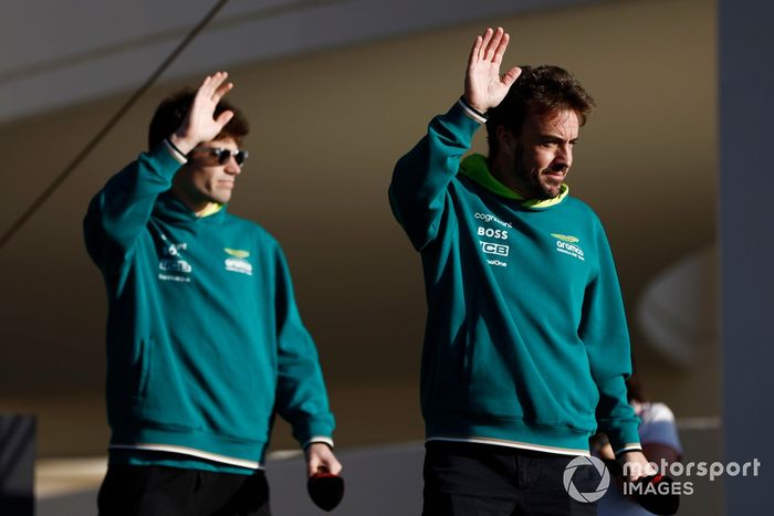 Lance Stroll, Aston Martin F1 Team, Fernando Alonso, Aston Martin F1 Team