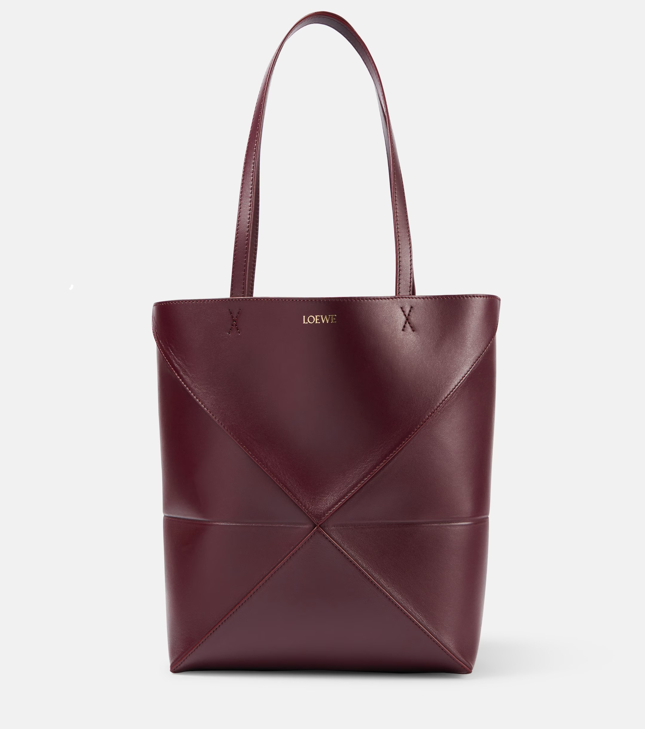 Puzzle Fold Medium leather tote bag