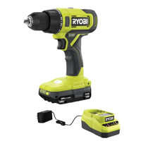 Ryobi ONE+ 18V Cordless 1/2 in. Drill/Driver Kit with (1) 1.5 Ah Battery and Charger