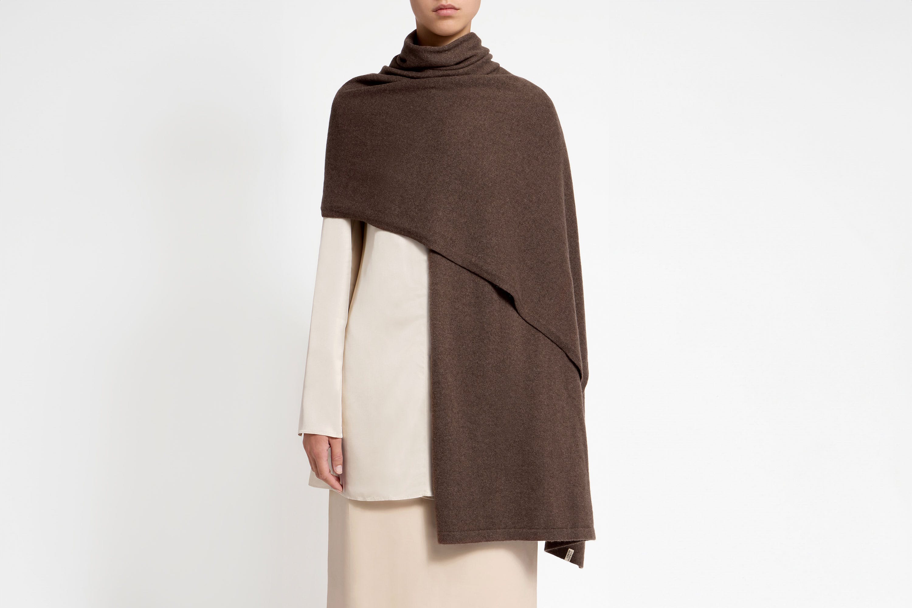 Westray Cashmere Travel Wrap - Coffee