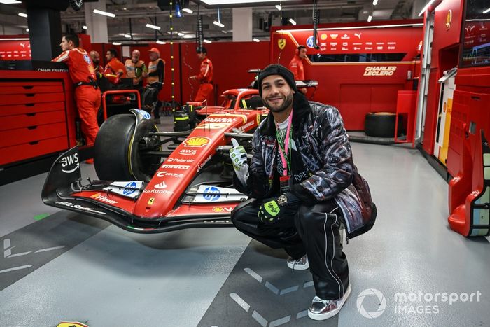 Scuderia Ferrari Puma guest Marcell Jacobs Italian sprinter