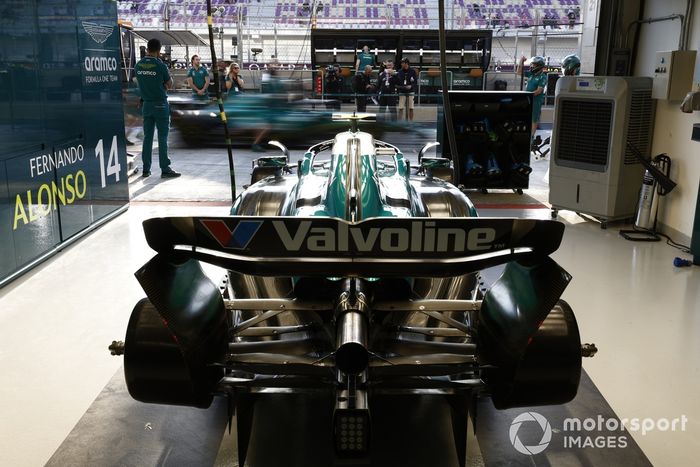 Aston Martin AMR24 in the garage