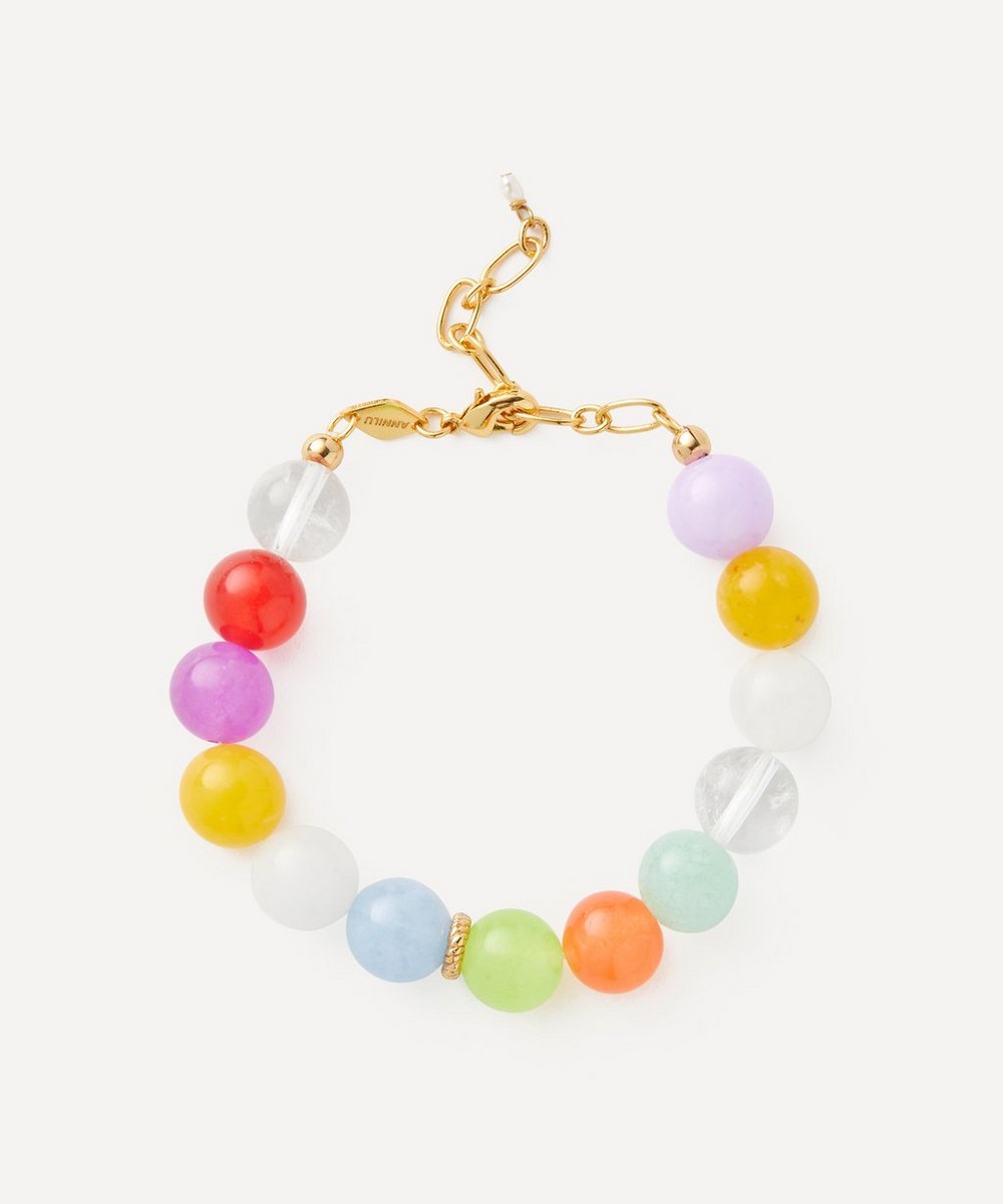 18ct Gold-Plated Ball Bead Bracelet