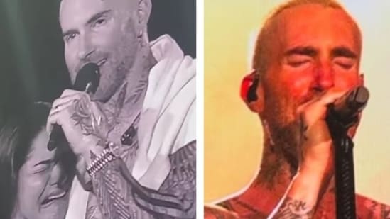 Maroon 5 frontman Adam Levine invites emotional fan on stage at Mumbai concert