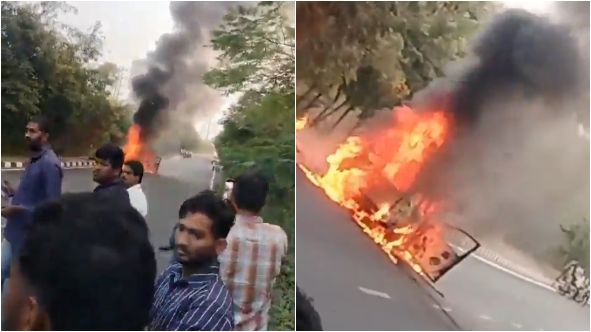 VIDEO: Couple Burns Themselves Alive Inside Car In Telangana; Allege Blackmail & Harassment In Suicide Note