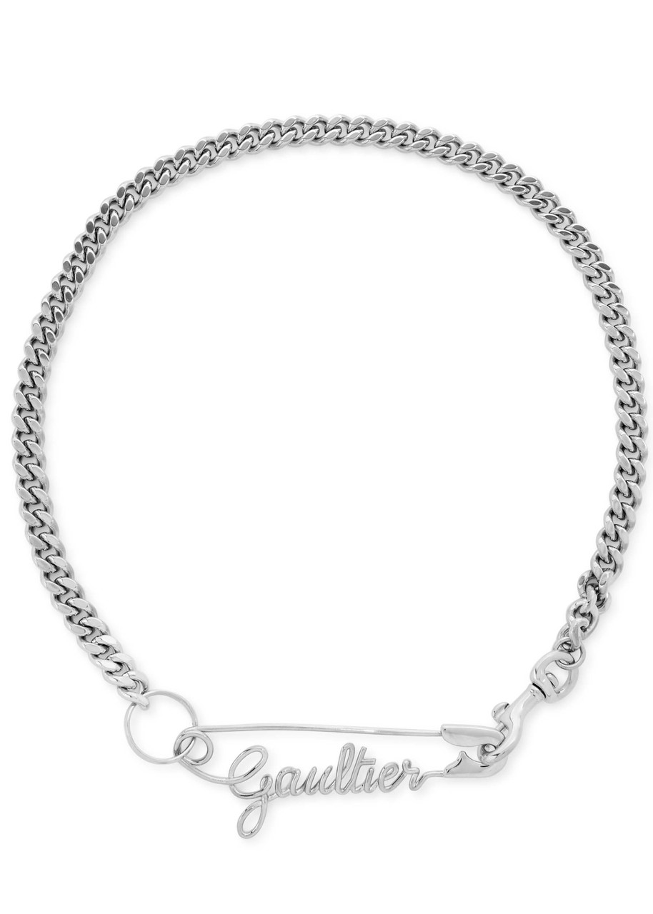 Safety Pin Chain Necklace