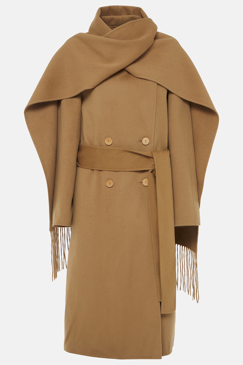 joseph camel long coat with scarf