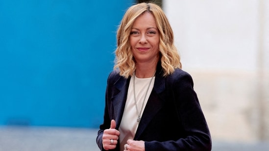 Giorgia Meloni was elected to become Italy's first woman prime minister in 2022. (Reuters)