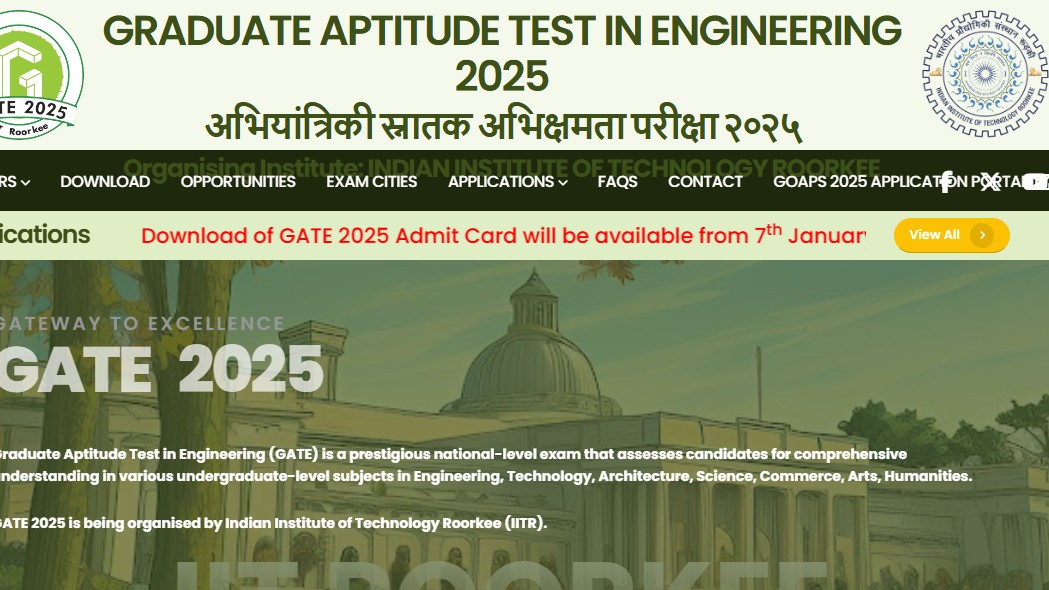 GATE Admit Card 2024 Released At gate2025.iitr.ac.in; Steps To Download And Exam Pattern