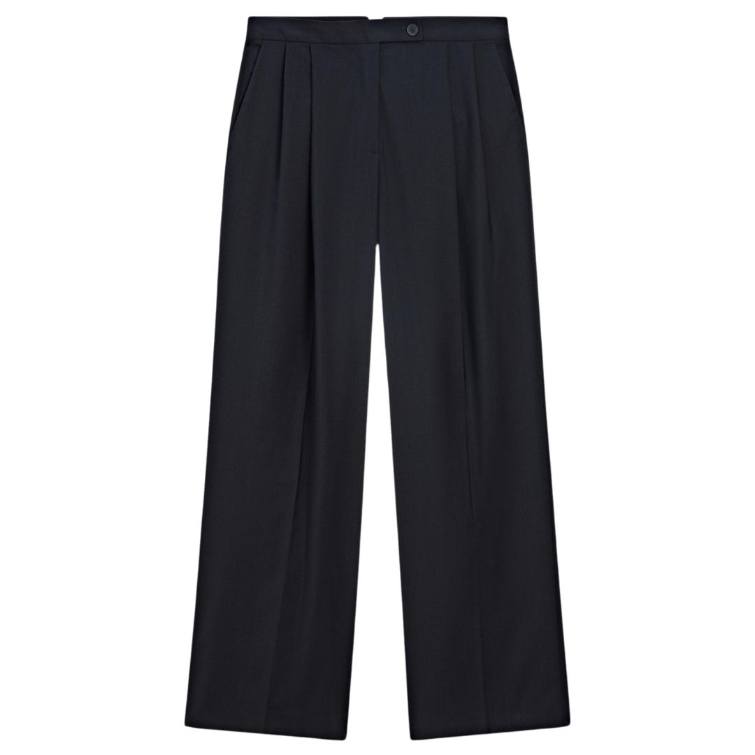 Massimo Dutti Cold Wool Trousers with Darts