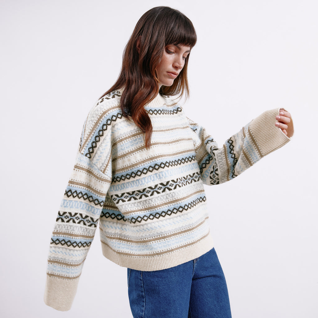 Fair Isle Turtle Neck Jumper