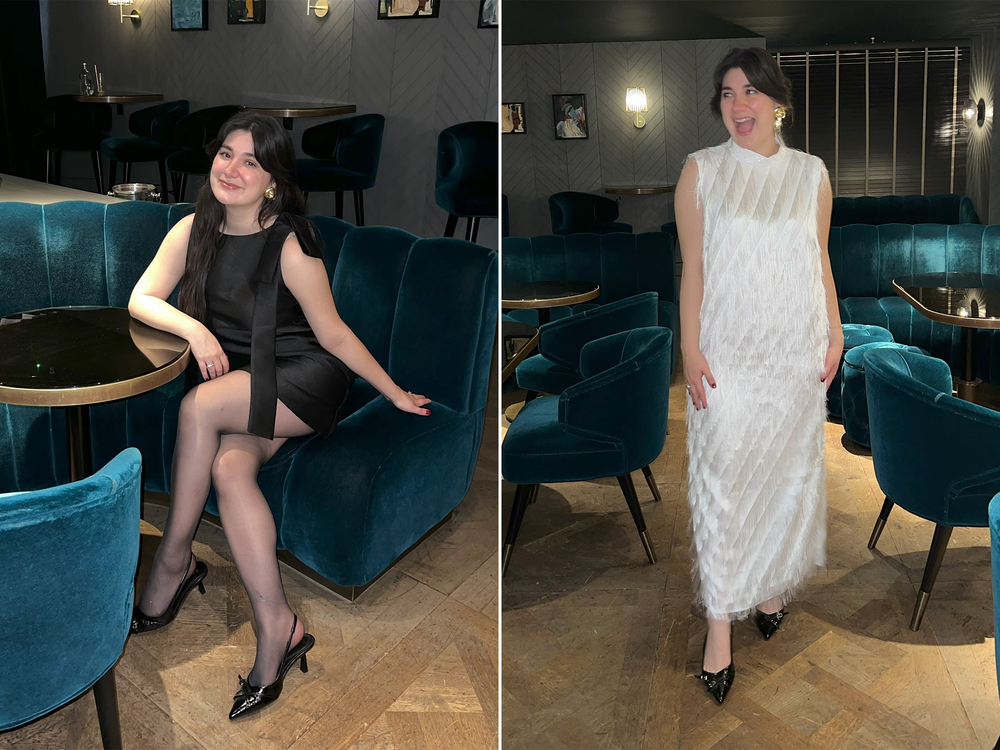 Marie Claire editors wearing New Year's Eve outfits