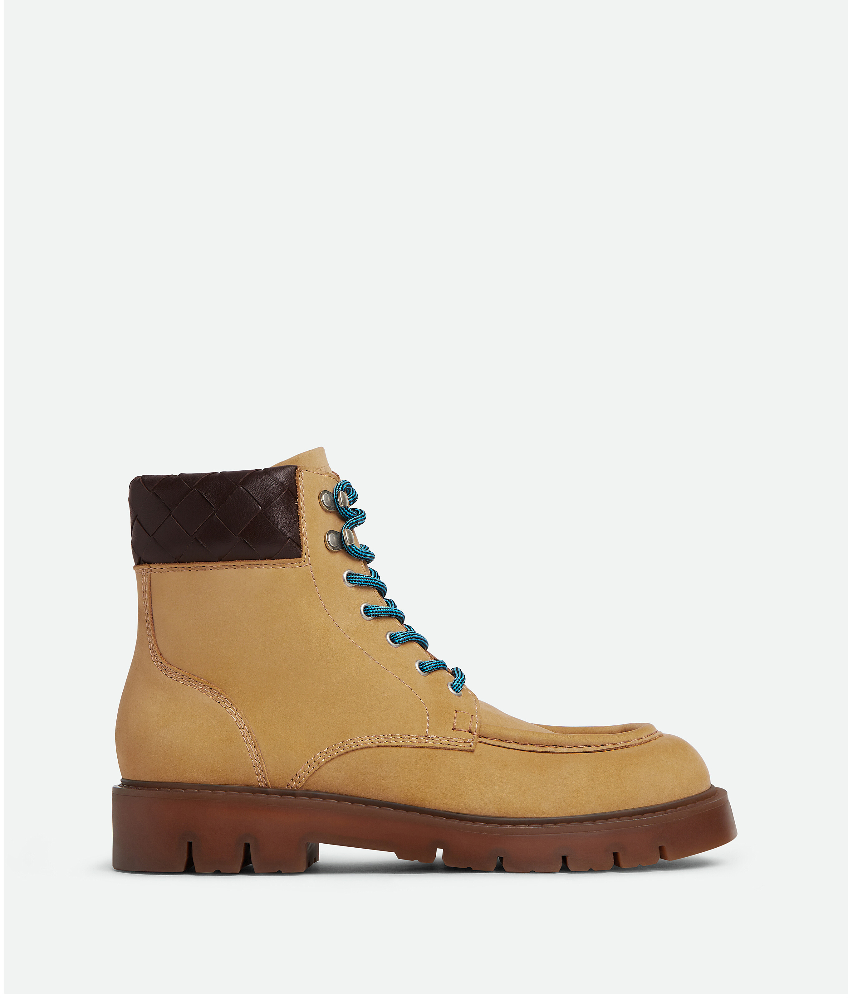 Men's Haddock Lace-Up Ankle Boot in Ochre / Rubber