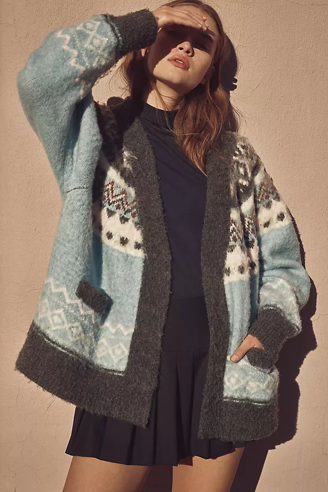 Pilcro Fair Isle Cardigan