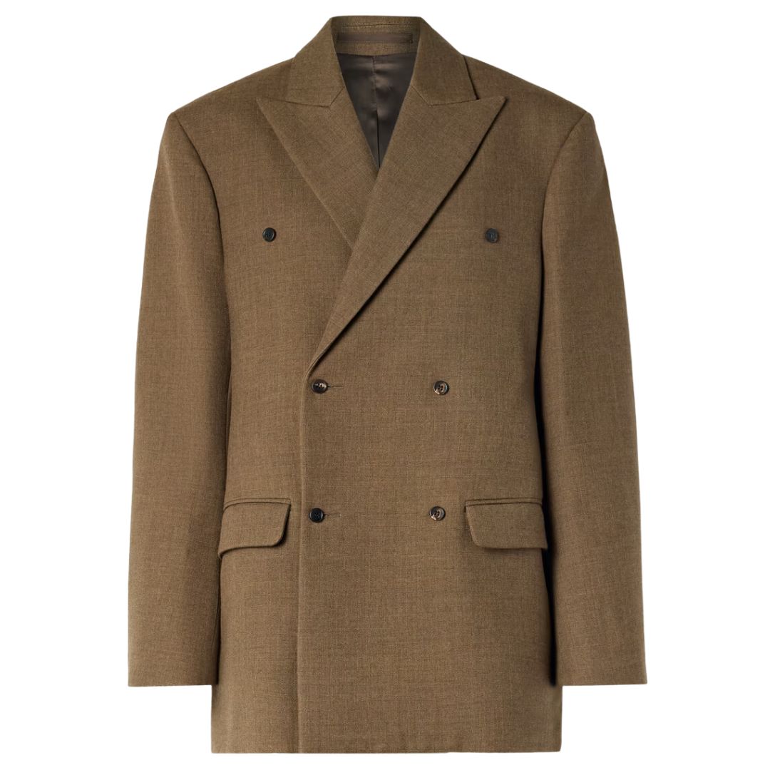 Carven Oversized double-breasted wool-twill blazer