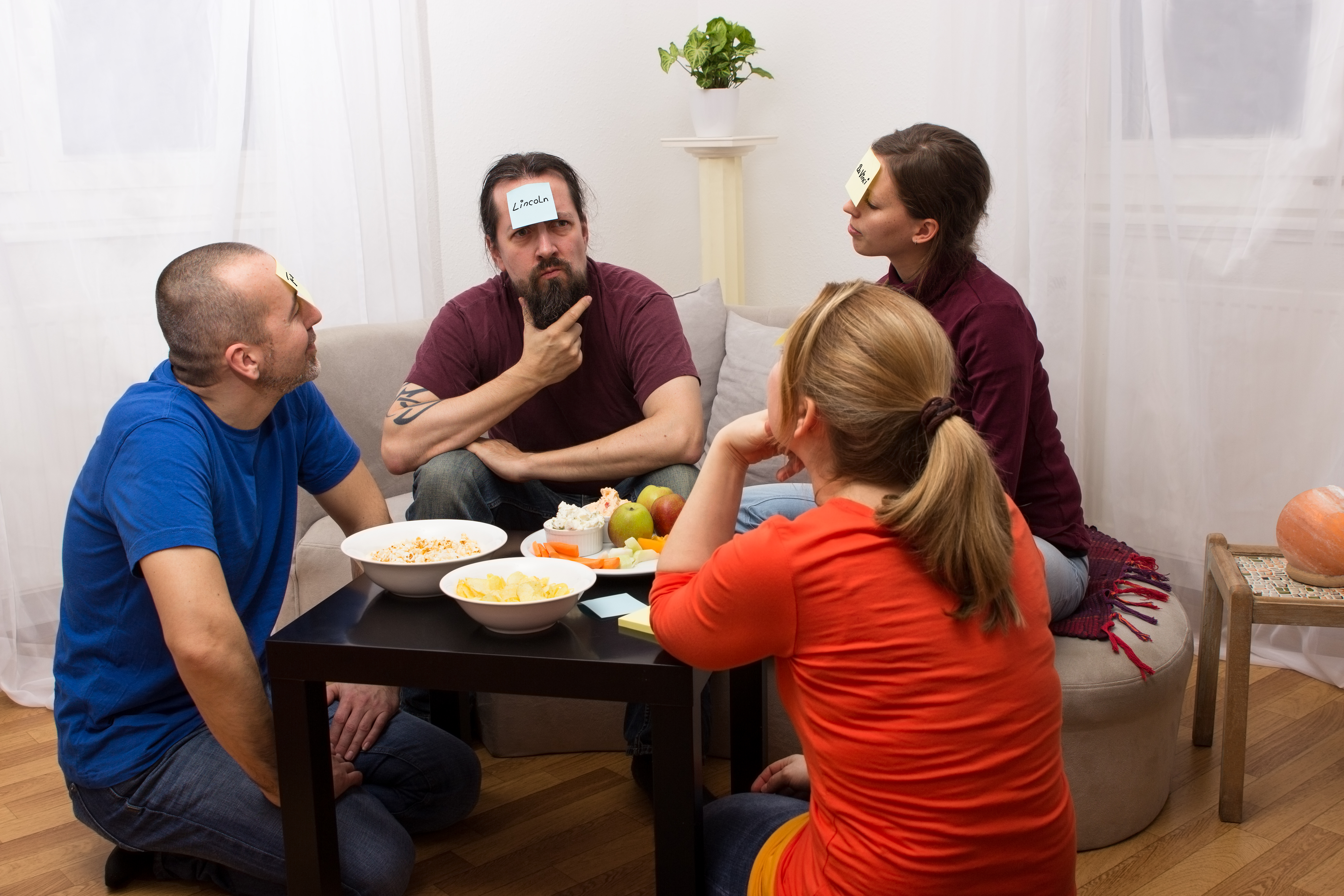 A group of friends around a table.