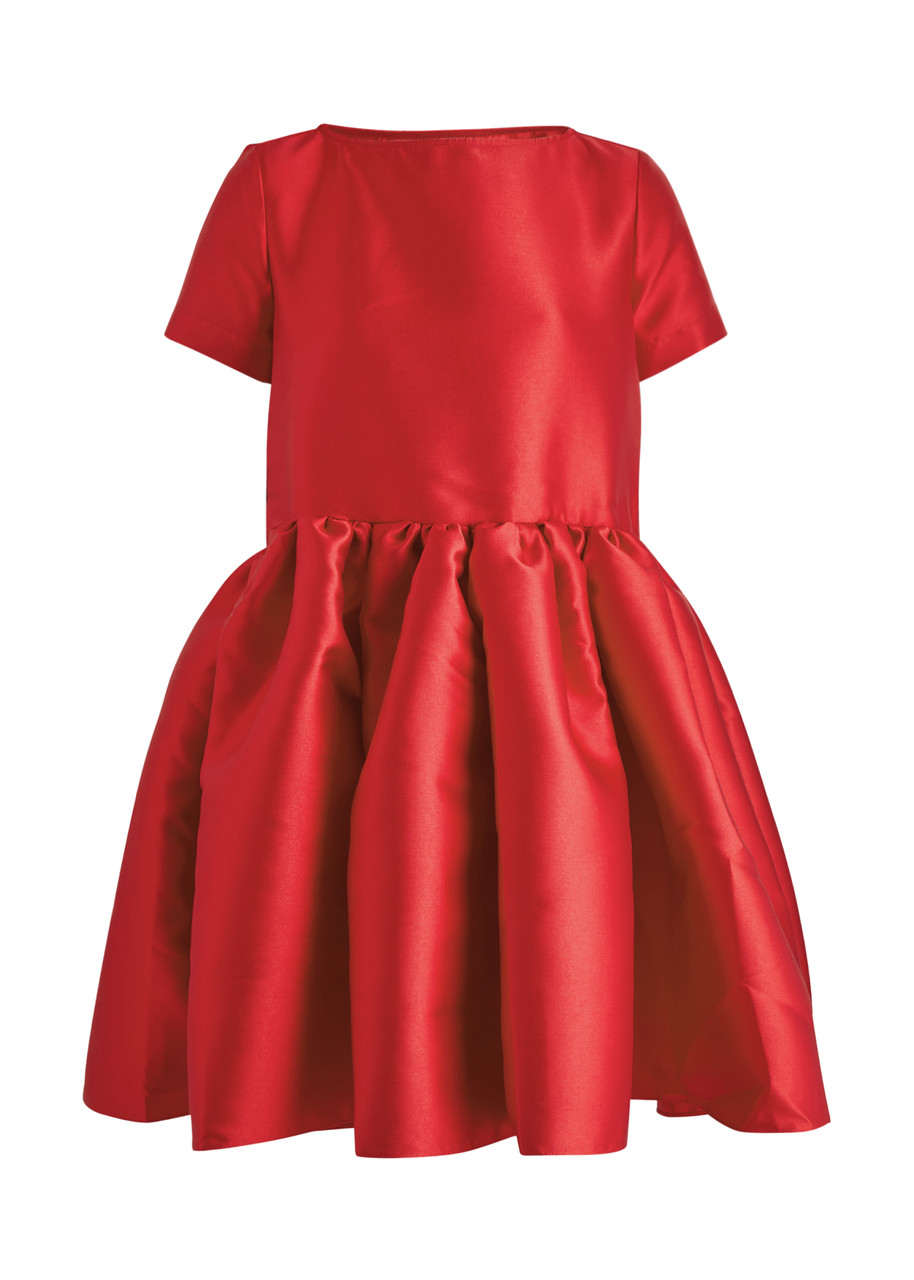 Taffeta Puff Mini Dress