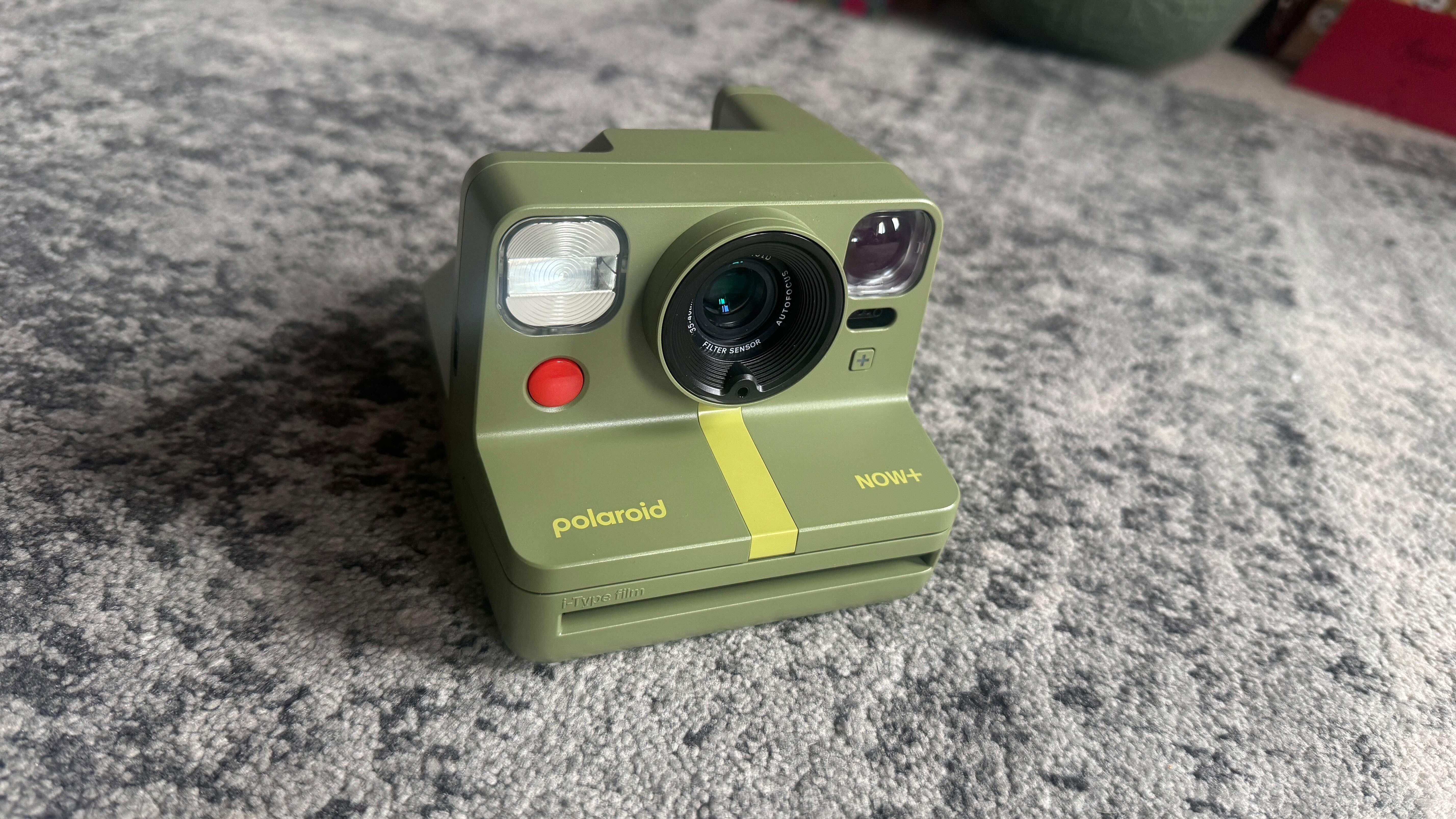 Polaroid Now Plus on a textured surface