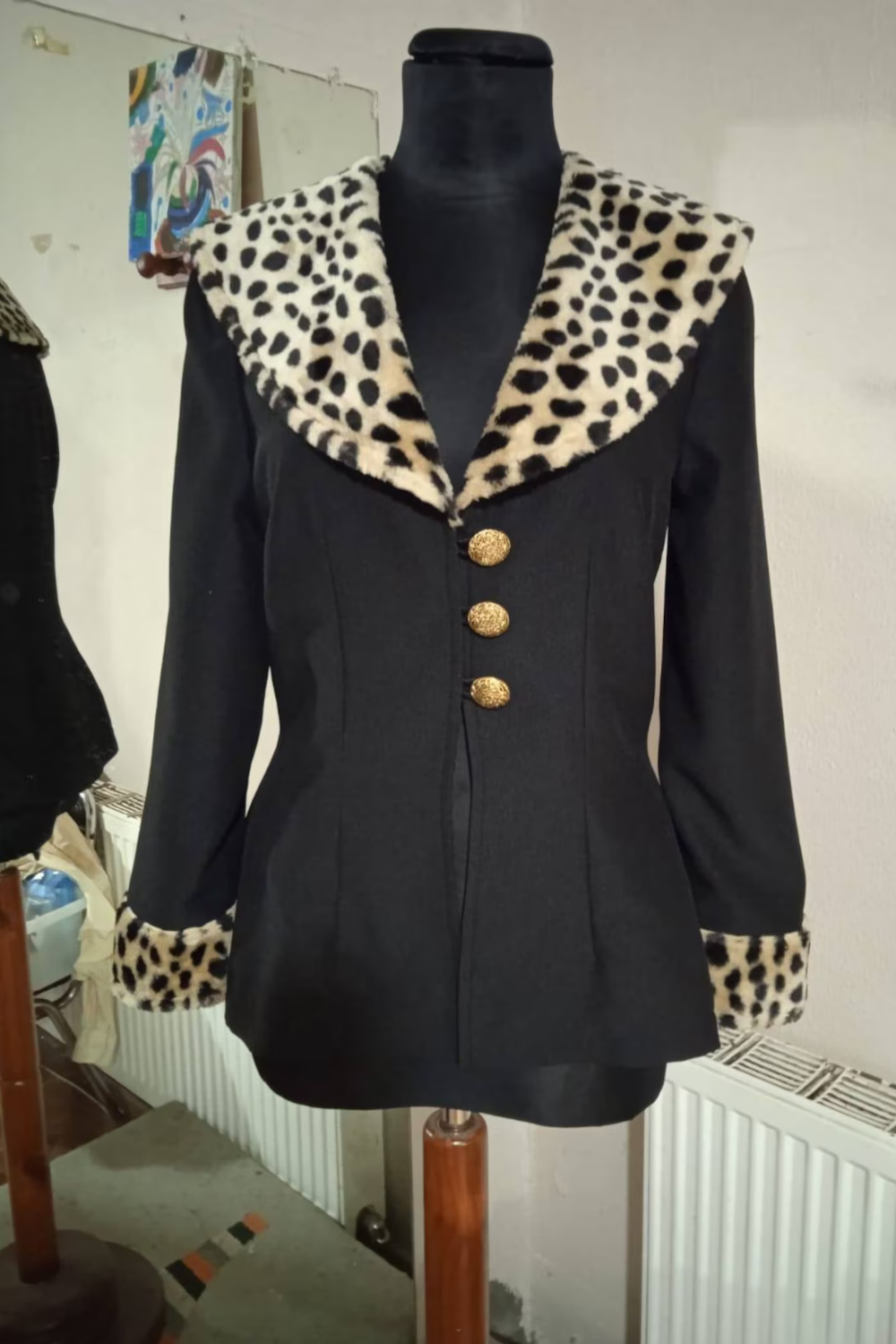 Nanny Inspired Jacket, Nanny Fine Jacket, Leopard Jacket, Black Leopard Jacket, Halloween Costume, Nanny Jacket, Fran Jacket, Suit